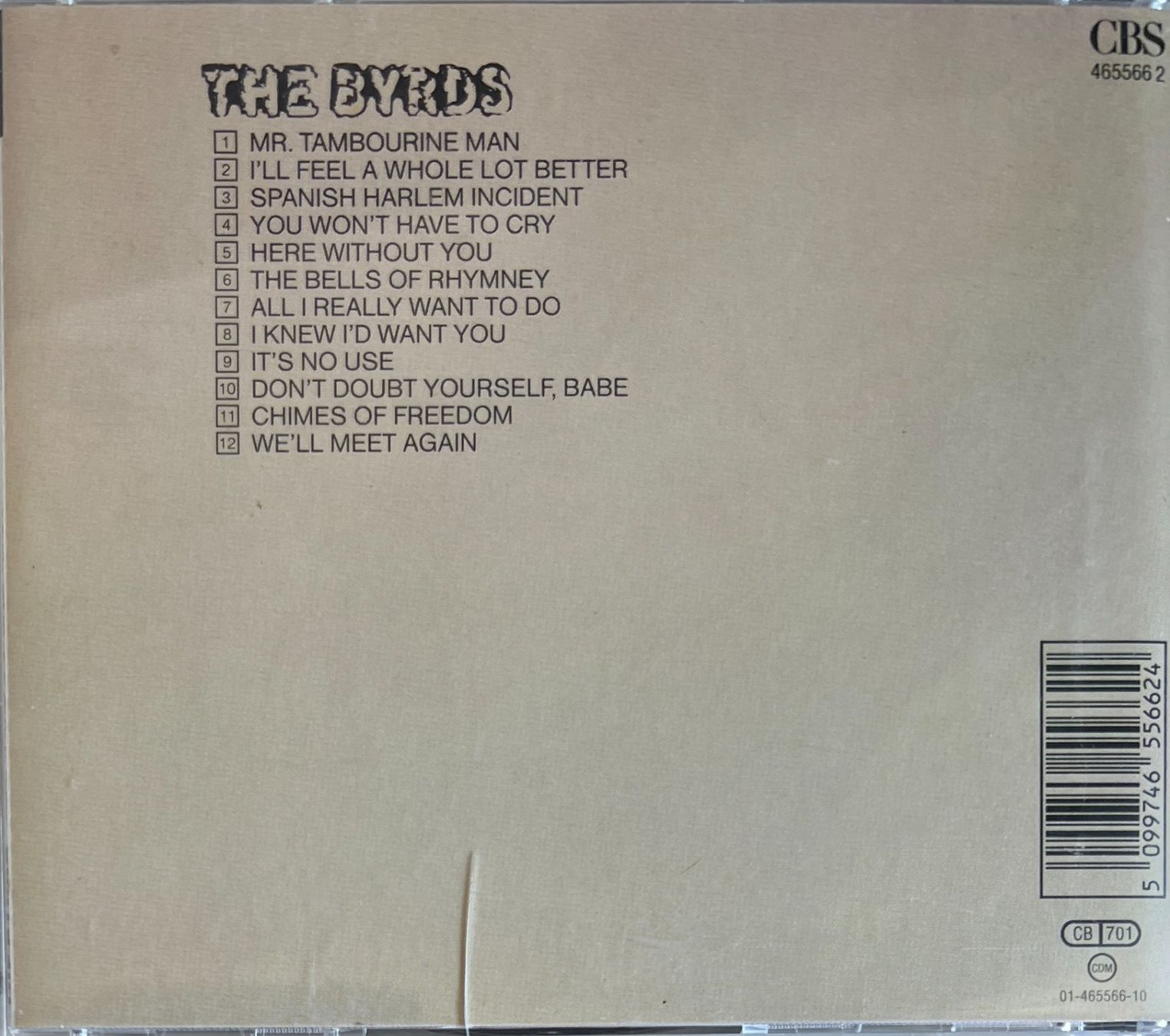 CD: BYRDS /  Mr.Tambourine Man – Usato da Bischofszell venduto da kustavi 1