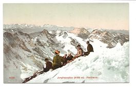 Jungfrauspitze (BE) Gipfel Besteigung - Panorama Alpinismus
