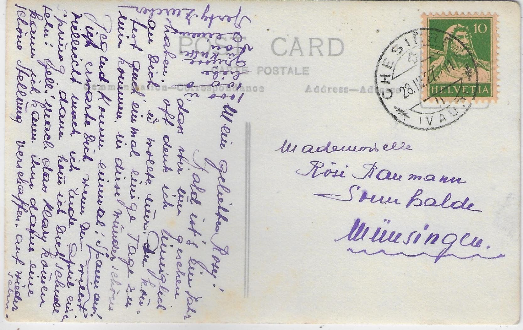 Cartoline postali: Chesieres en hiver – Usato da Ettingen venduto da Kartenplanet 1