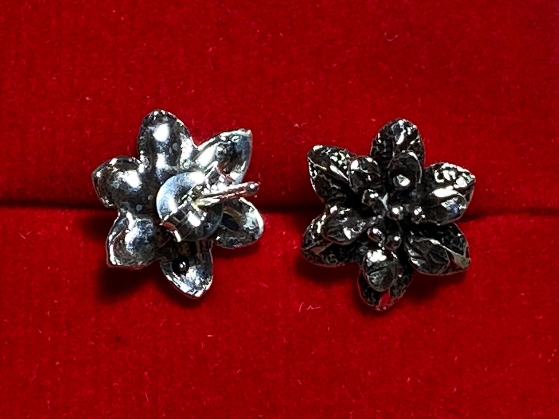 Orecchini pendenti & Orecchini a lobo: süsse 925 Silber Ohrstecker Blumen – Nuovo e nell'imballaggio originale da Laax GR venduto da krippenfiguren-laax 4