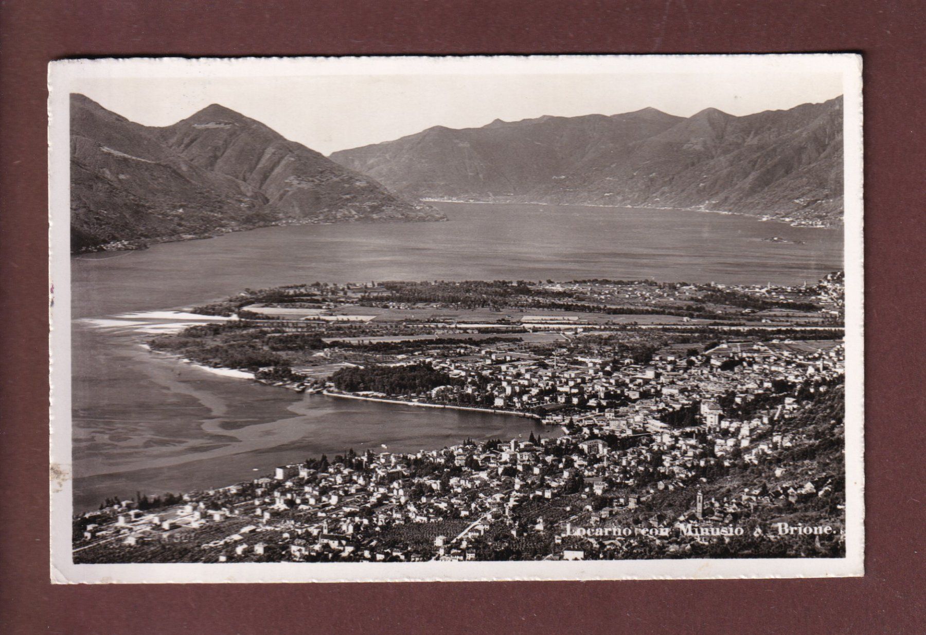 Cartoline postali: LOCARNO - Minusio - Brione - 1952 – Usato da Pully venduto da nicecards