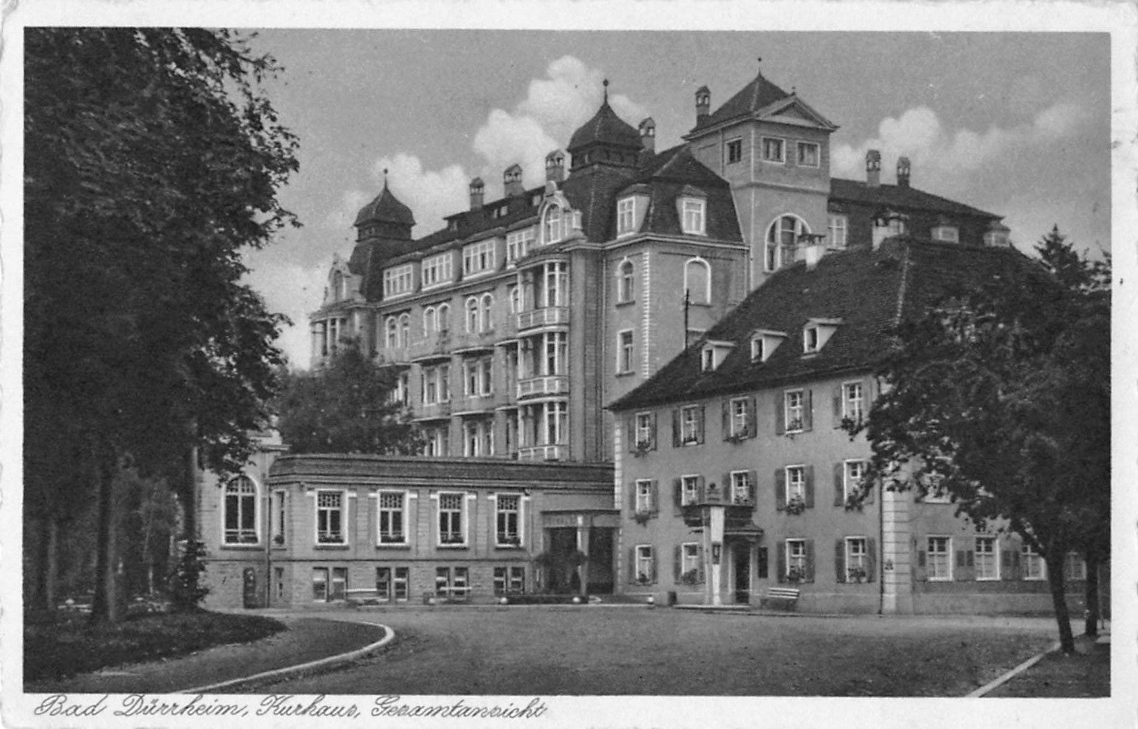Cartoline postali: Gruss aus BAD DÜRRHEIM - Kurhaus u. Sanatorium – Usato da Winterthur venduto da SchatzchischtliWinti