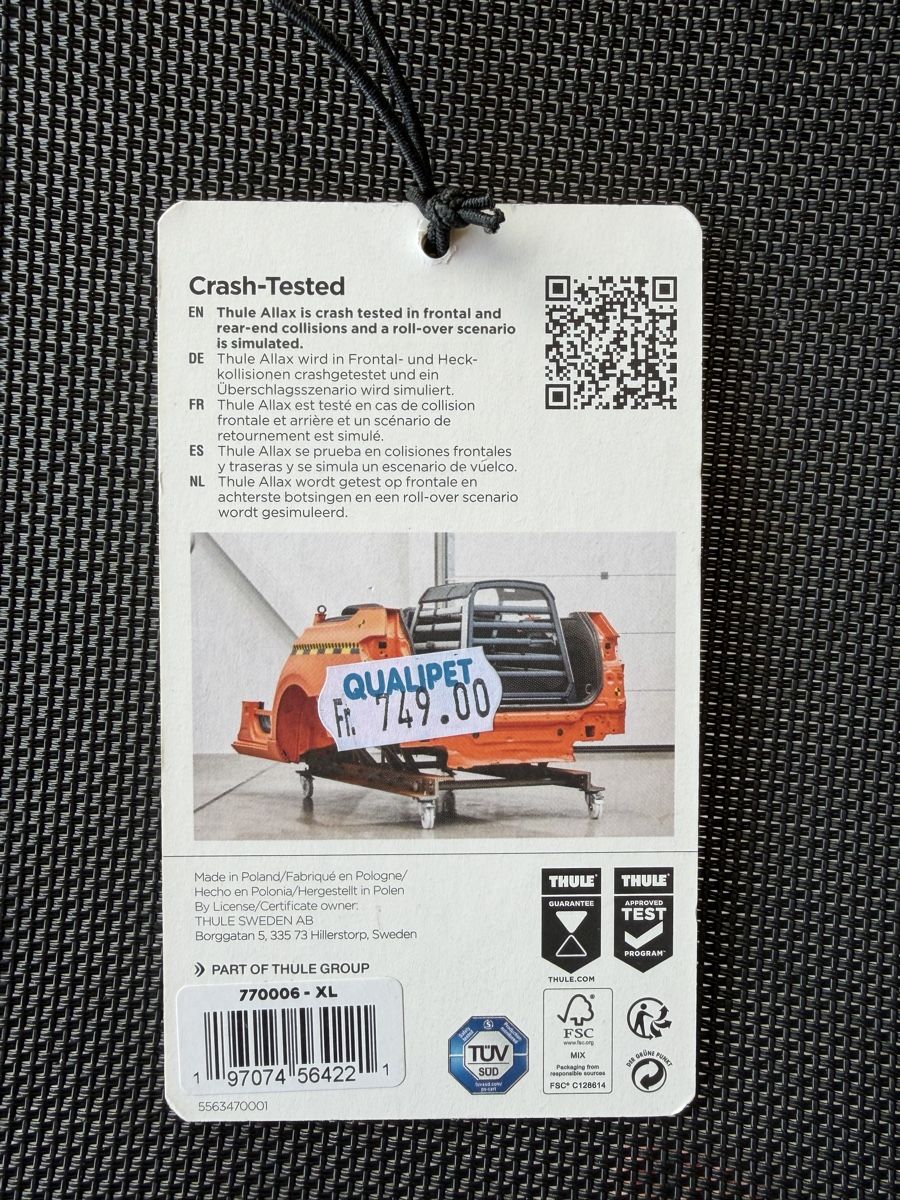 Gabbie, trasporto & Sicurezza: Thule Hundebox Auto Allax XL – Nuovo (secondo la descrizione) da Steinmaur venduto da RJ80 3