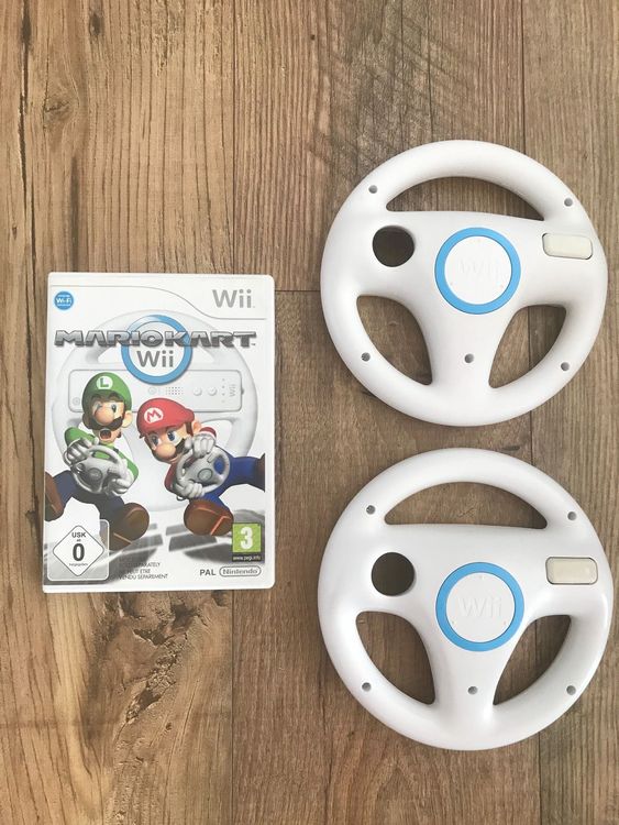 Volants Wii Non Officiels - Lot De 2 Volants Bleus Pour Jeux De Course Sur Nintendo Wii