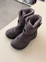 Winterstiefel grau gefüttert guter Zustand Grösse 34