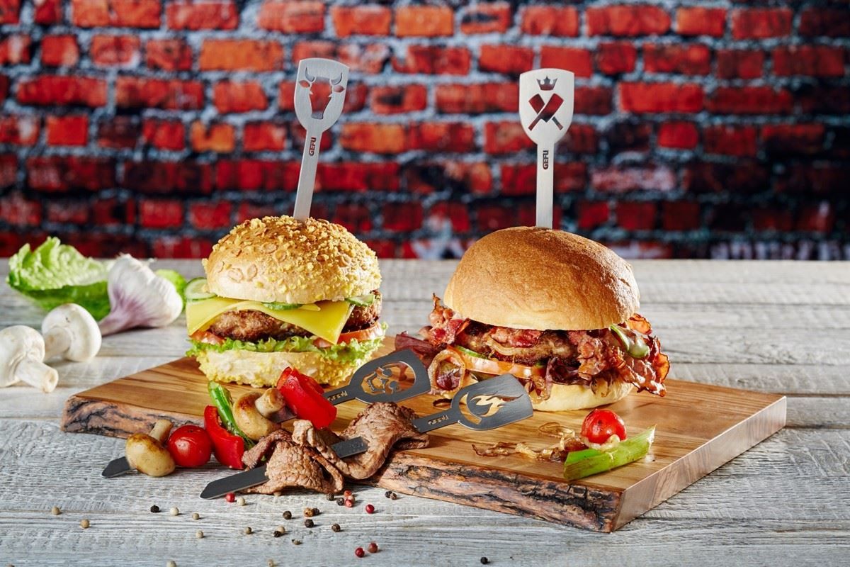 Set di posate: Hamburger Spiesse TORRO TF Set mit 2 Stk – Nuovo e nell'imballaggio originale da Wettingen venduto da kochshop 4