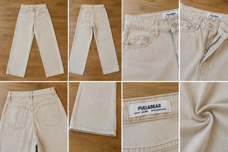 PULL&BEAR Damen Jeans Beige | GRATIS VERSAND