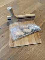 Käsebrett mit Messer-Set Bambus neu