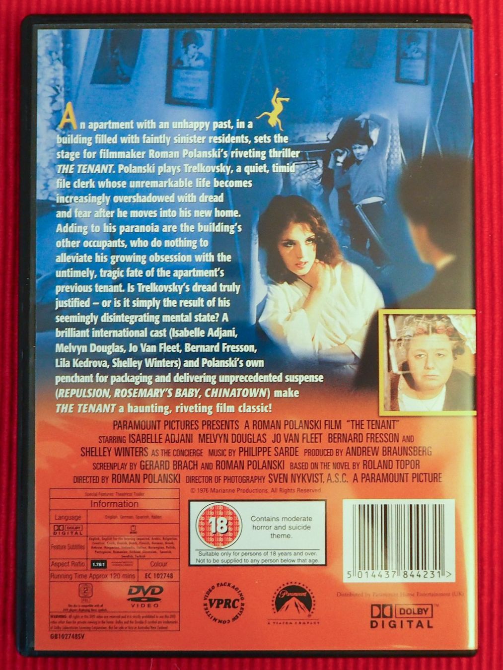 Tutti i DVDs: Der Mieter / Roman Polanski / deutsch – Usato da Chur venduto da big_5zx8 1