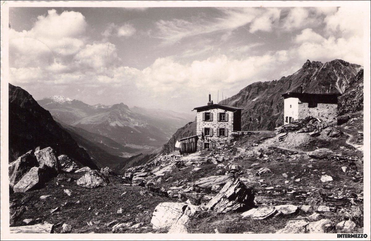 Cartoline postali: Klosters GR // Silvretta Haus 1949 – Usato da Basel venduto da intermezzo12