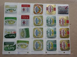 40   verschiedene    Butter    Deckeli