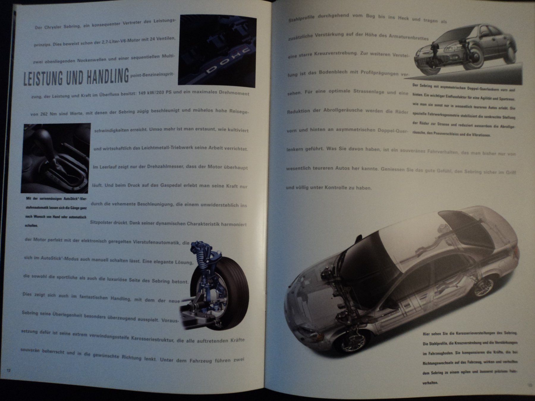 Chrysler Documenti: Prospekt Chrysler Sebring 2001 – Usato da Schwarzenburg venduto da modelCARama 3