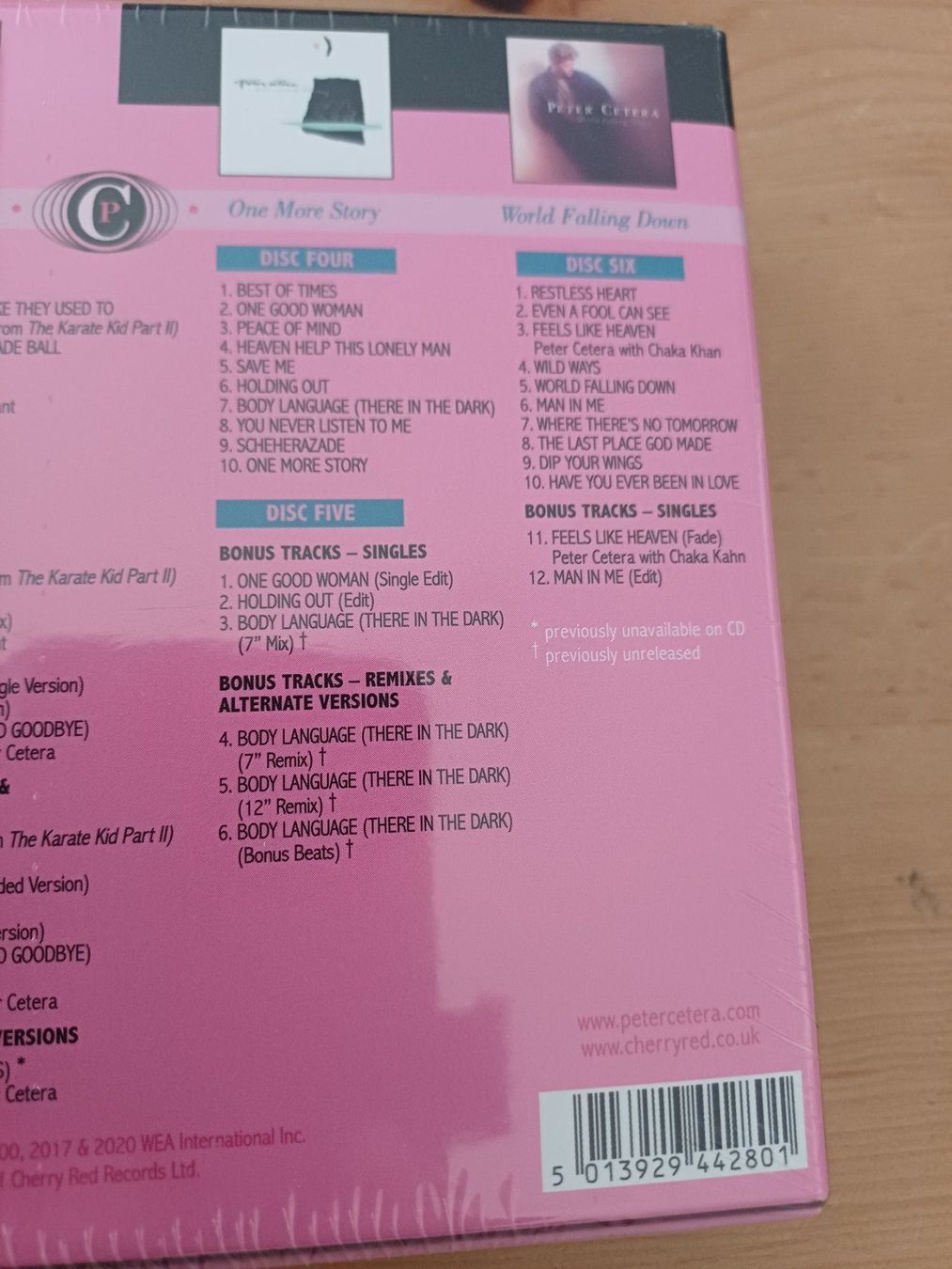 CD: Peter Cetera Love, Glory, Honor & Heart: The Complete Full M – Nuovo e nell'imballaggio originale da Jona venduto da Rreto71 4