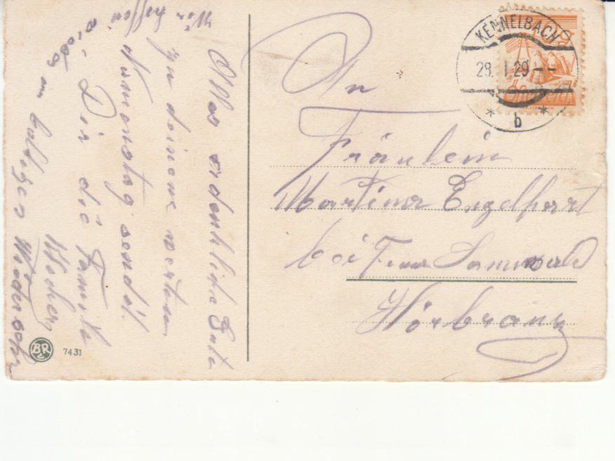 Cartoline postali: Glückwunschkarte 1929 – Usato da Bürglen TG venduto da StampGraf 1