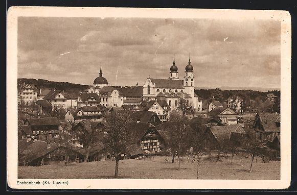 Cartoline postali: AK Eschenbach, Ortsansicht bei Tag – Usato da Berlin venduto da bartko-reher