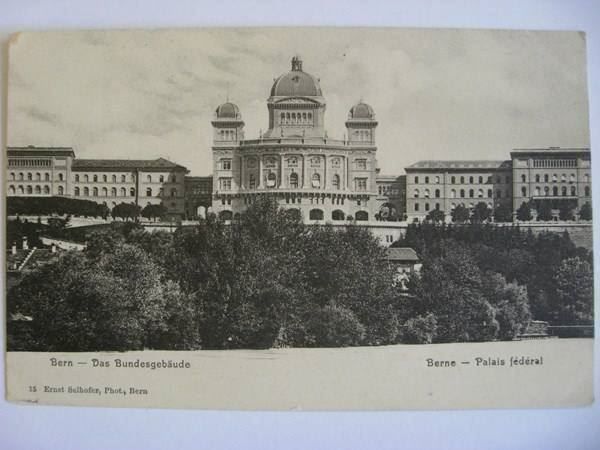 Cartoline postali: AK  Bern - Bundeshaus – Usato da Gundetswil venduto da Egro01