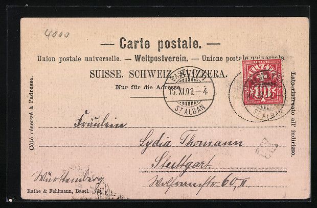 Ansichtskarten: Basel, Barfüsserkirche, Historisches Mu – Gebraucht aus Berlin von bartko-reher 1
