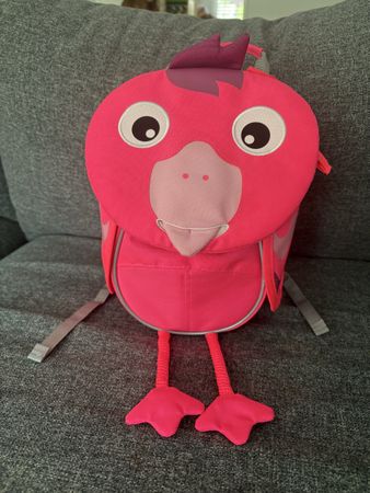 Affenzahnrucksack Neon Pink Flamingo