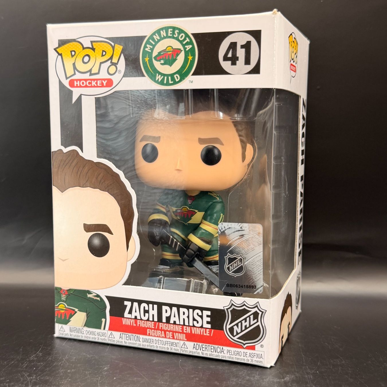 Funko Statuette: Funko Pop! NHL Zach Parise 41 – Usato da Düdingen venduto da Nerdworld