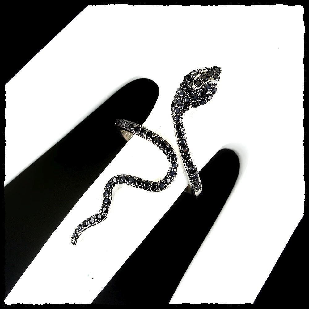 Anelli: Black Spinell Schlangen Ringe 925 Silber – Nuovo e nell'imballaggio originale da Oberglatt ZH venduto da Goldfee1 2
