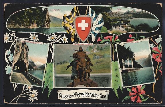 Ansichtskarten: Altdorf /Vierwaldstättersee, Telldenkma – Gebraucht aus Berlin von bartko-reher