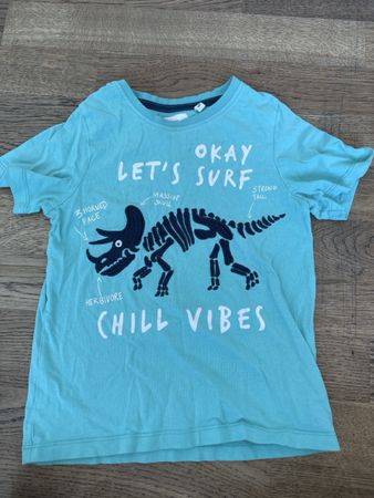 T-Shirt Dinosaurier türkis Grösse 128 