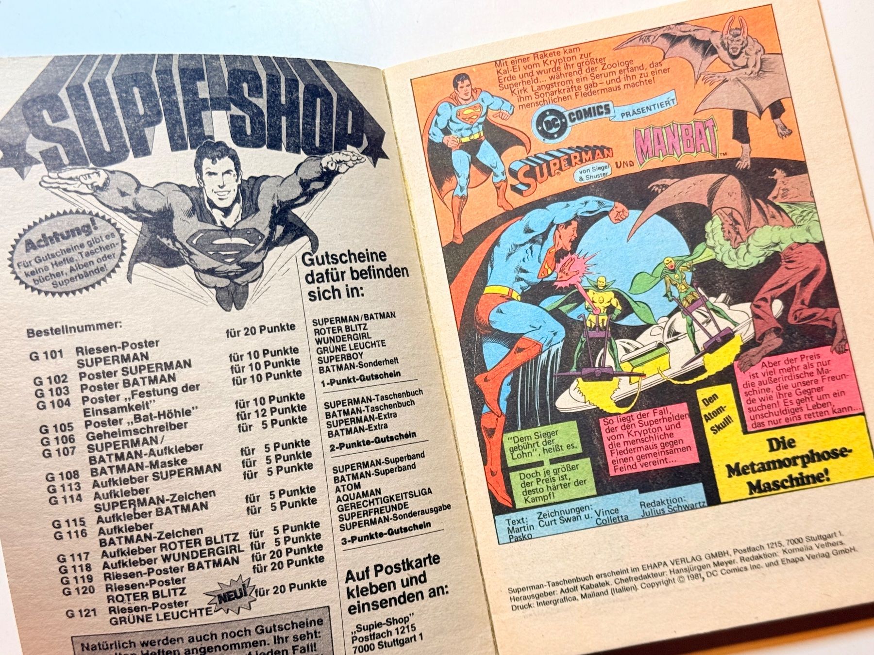 Fumetti: Superman Taschenbuch Nr. 37 - Klassiker. – Usato da Zuerich venduto da SonderArt-Wertgut 2