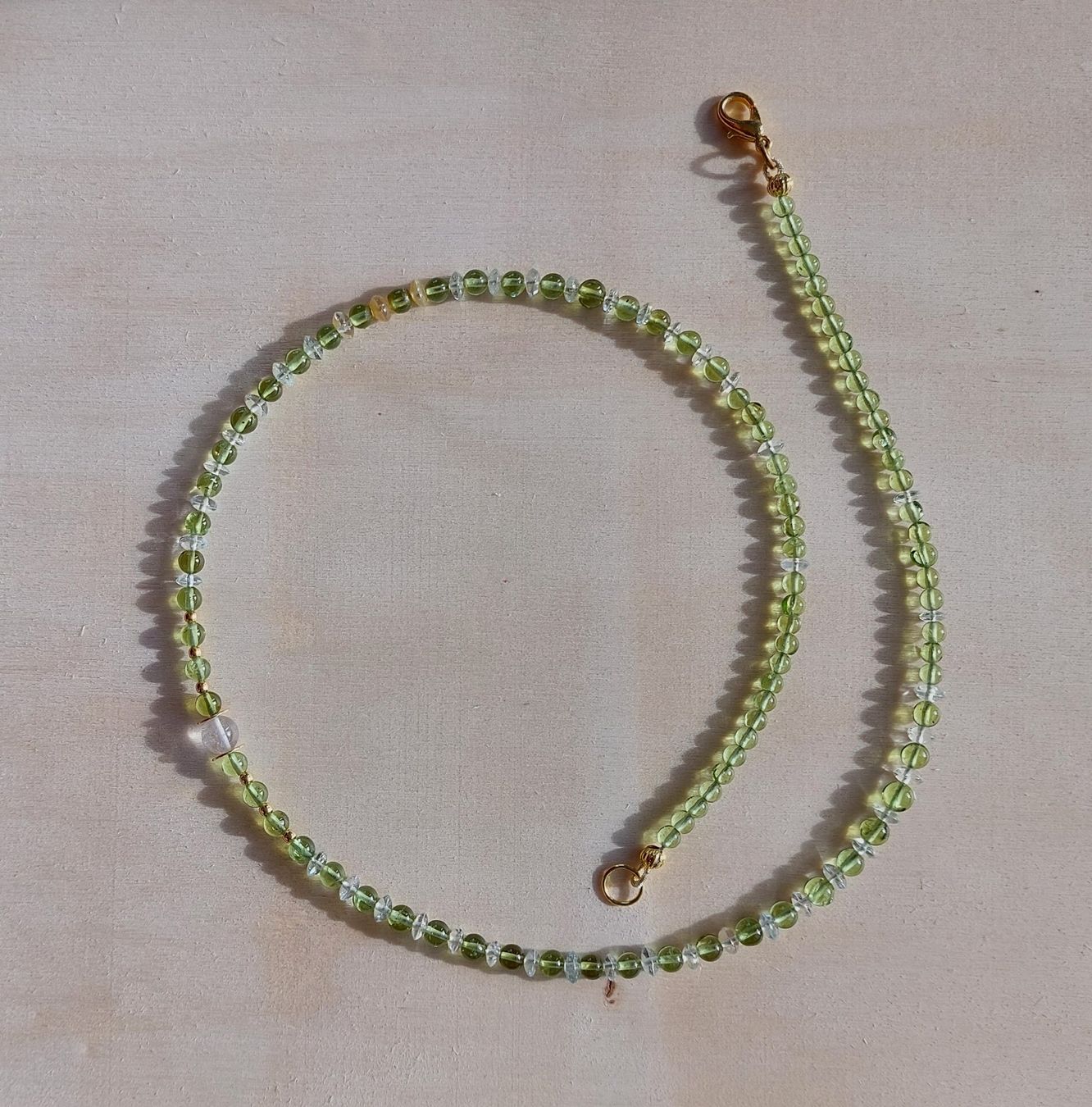 Catenine: Peridot/Kristall Steinkette – Nuovo (secondo la descrizione) da Gais venduto da Bellerina