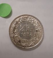 1/2 Franken Silber  1953