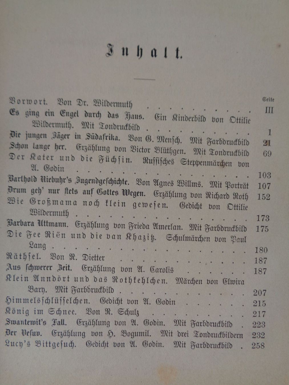 Libri: Der Jugendgarten Ottilie Wildermuth 1878 – Usato da Chur venduto da omonia 4