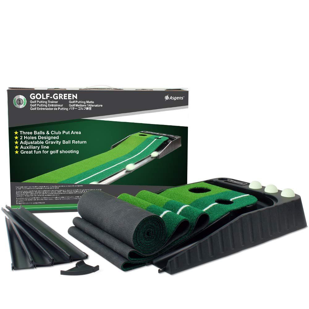 Bodenmatten: Puttingmatte Golfmatte Putting Trainer mit Ballrückgabe – Neu und originalverpackt aus Herisau von Zevora 7