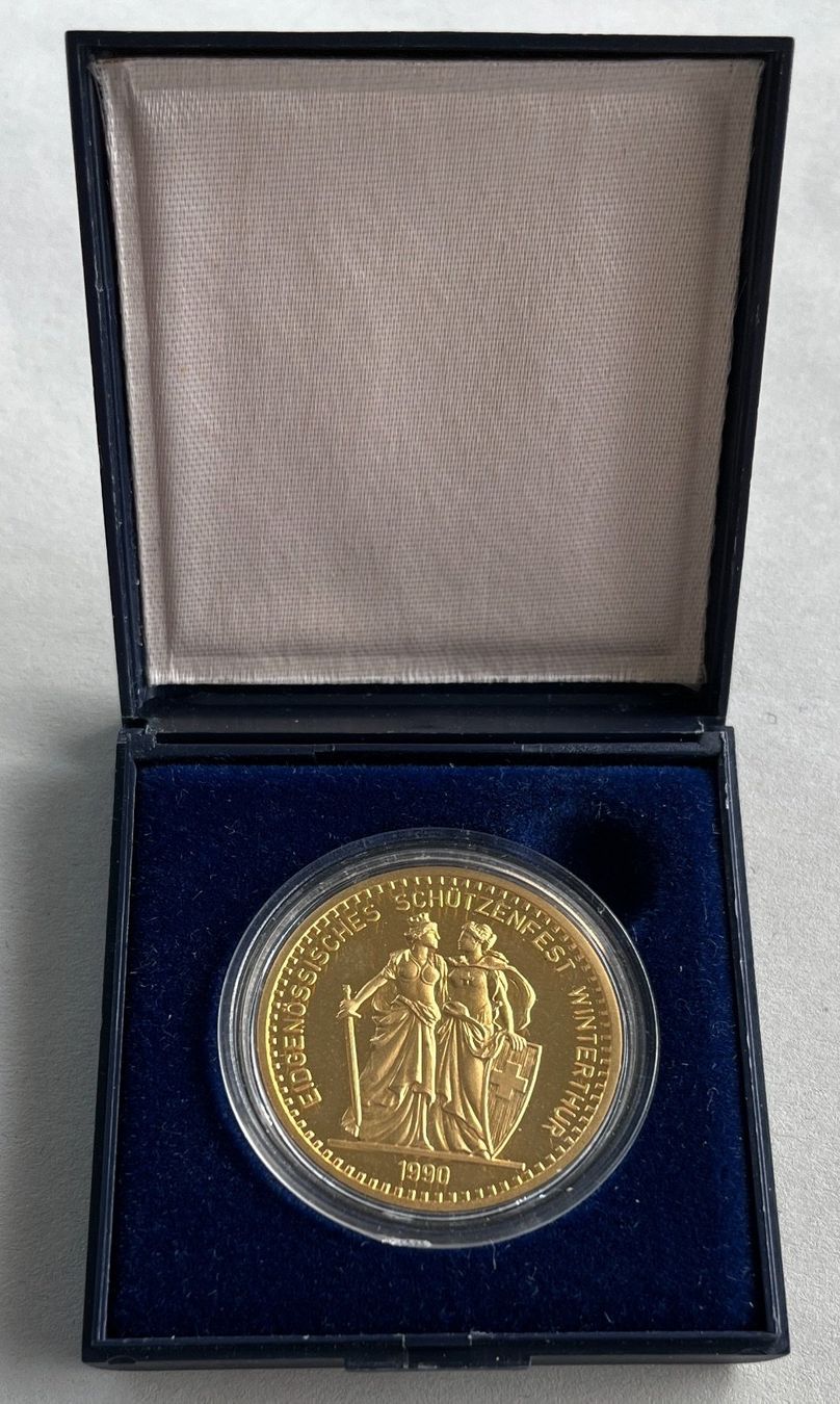 Tutti le monete: Schützentaler Winterthur 1990 Gold – Nuovo e nell'imballaggio originale da Emmenbrücke venduto da DanielStulz62 4