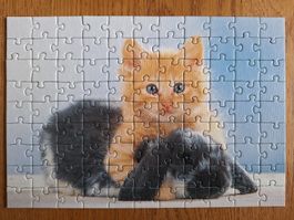 Ravensburger Puzzle "Umarmung" 99 Teile, Kätzli und Häsli