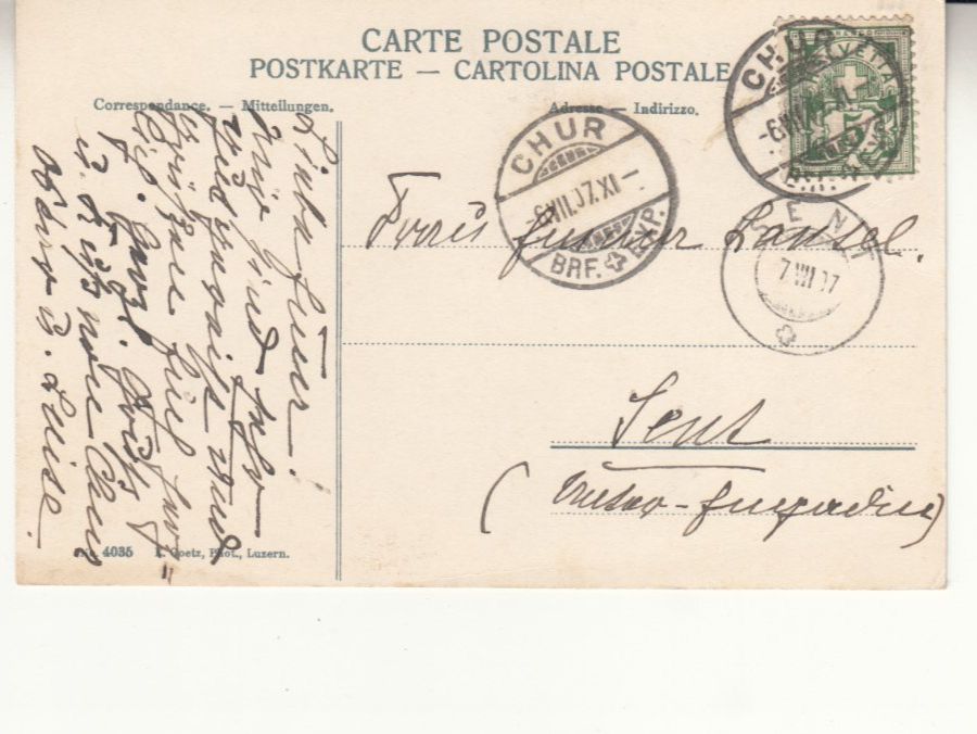 Ansichtskarten: Wassen 1907 – Gebraucht aus Bürglen TG von StampGraf 1