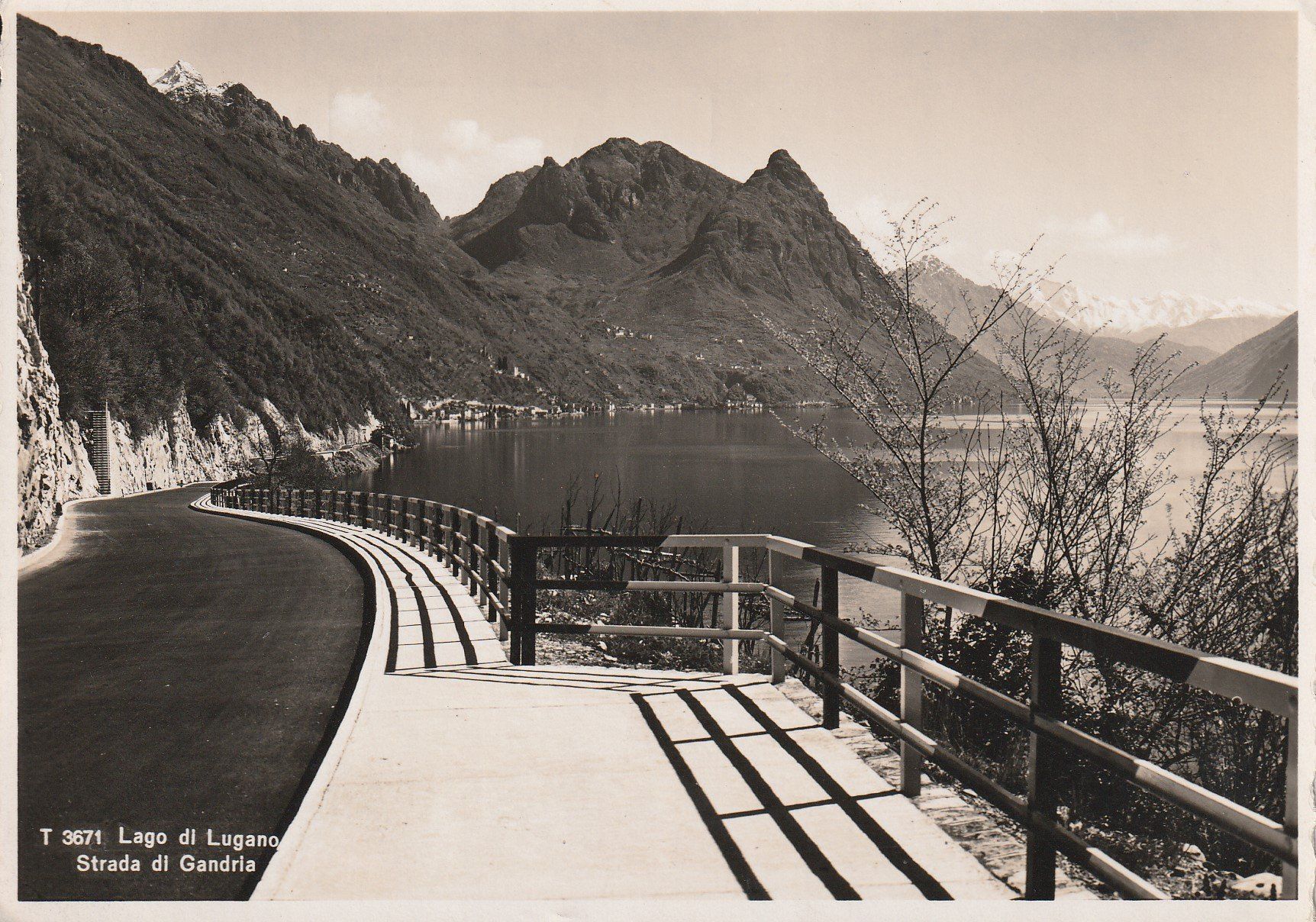 Cartoline postali: AK Gandria gel. 1.6.1945 – Usato da Fribourg venduto da schnalla92