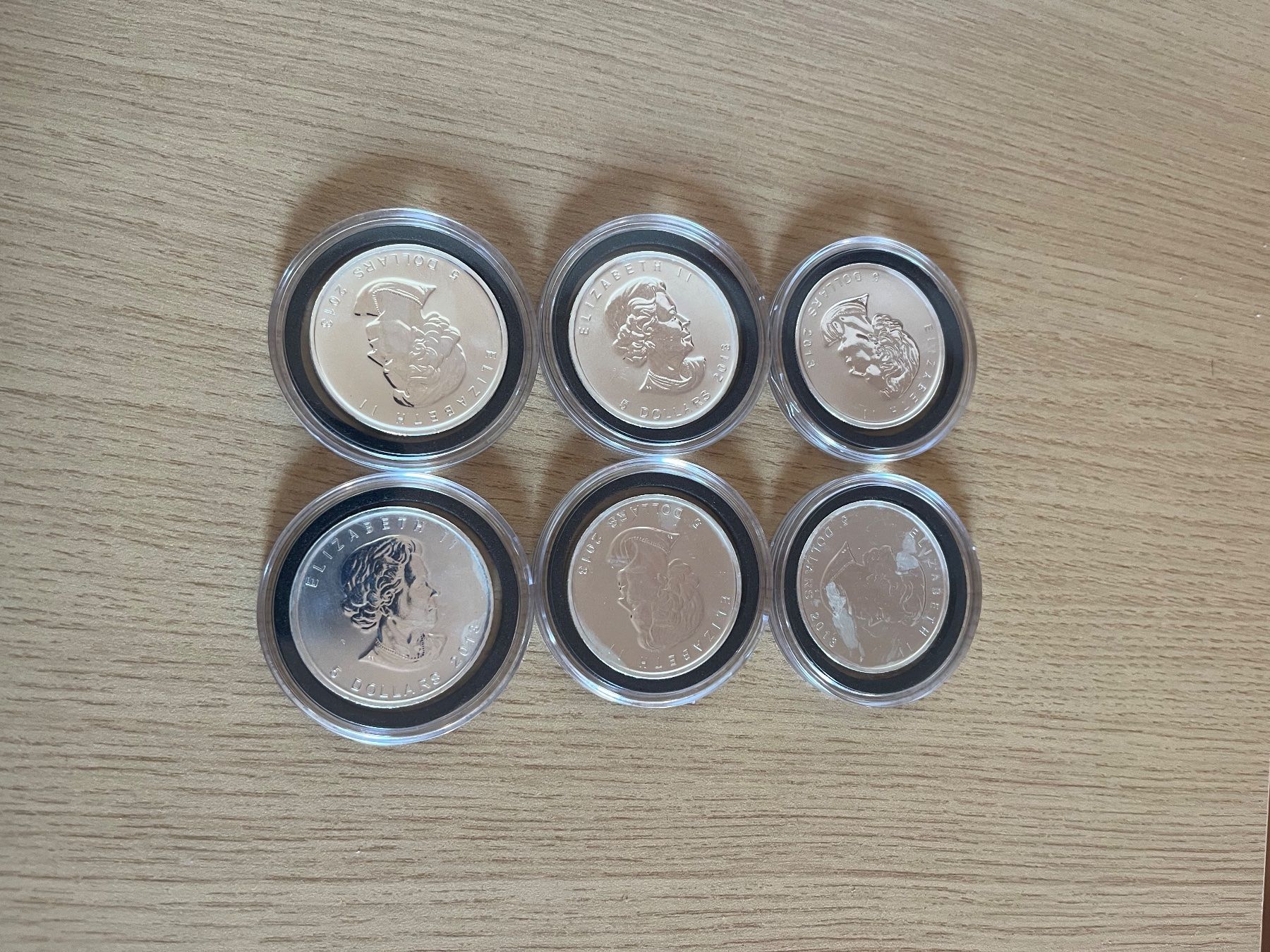 Alle Münzen: 6x1 Unze Maple Leaf Feinsilber – Neu (gemäss Beschreibung) aus Arbon von luk_h2cc 1
