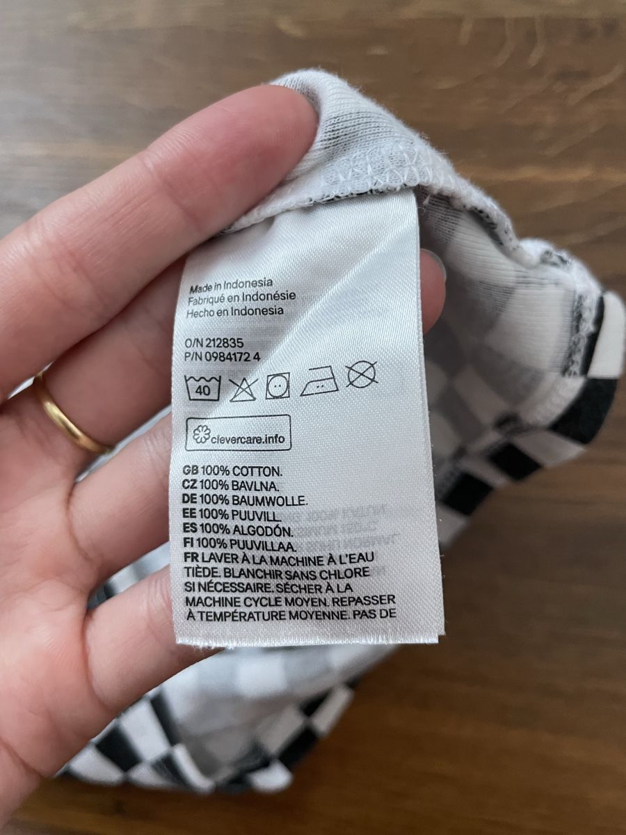 H&M Top: Schwarz-weiss kariertes Top, Gr. S – Usato da Liestal venduto da ela_2g9s 5