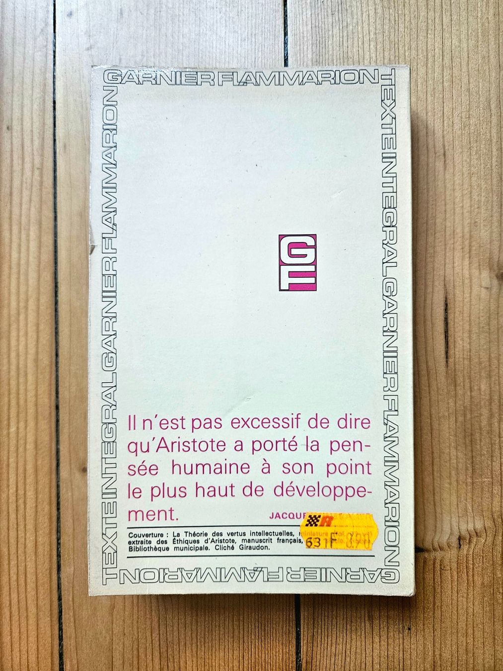 Libri: Aristote - Éthique de Nicomaque – Usato da Genève venduto da Januacoeli 5
