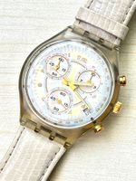 Coole Swatch Chrono Uhr für den Sommer.