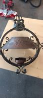 Deckenlampe Schmiedeeisen und Kupfer rustikal antik