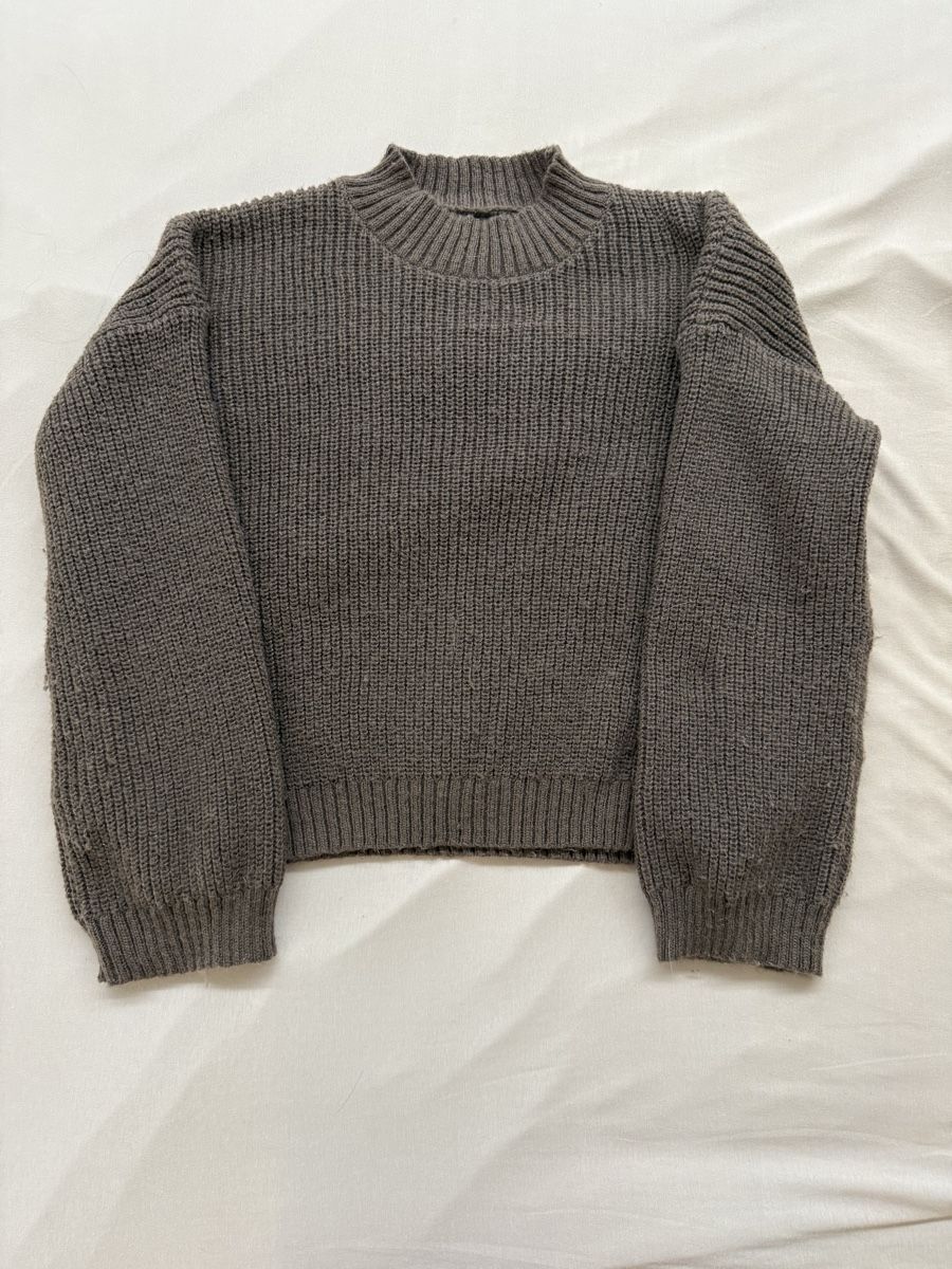 Tops: Pull en maille brun taille M bon état – D'occasion à Granges VS par coraliegrd5