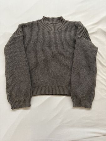 Pull en maille brun taille M bon état