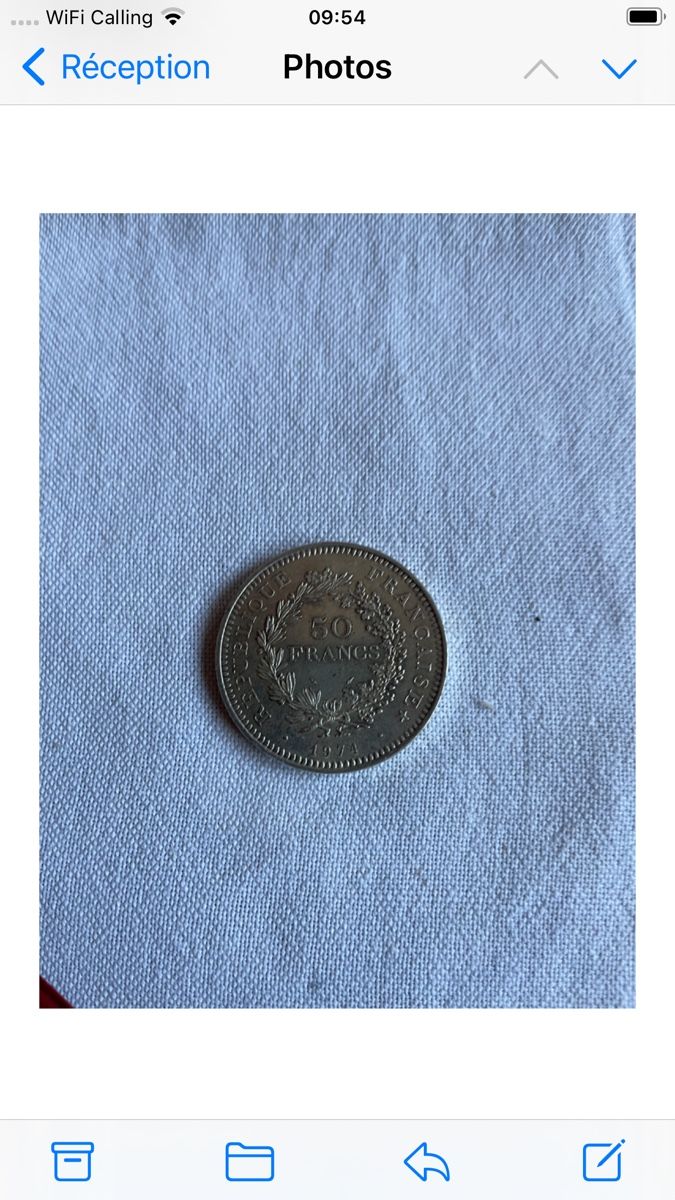 Tutti le monete: 50.FF HERCULE. ARGENT 0/900 – Usato da Peney-le-Jorat venduto da V70r0 2