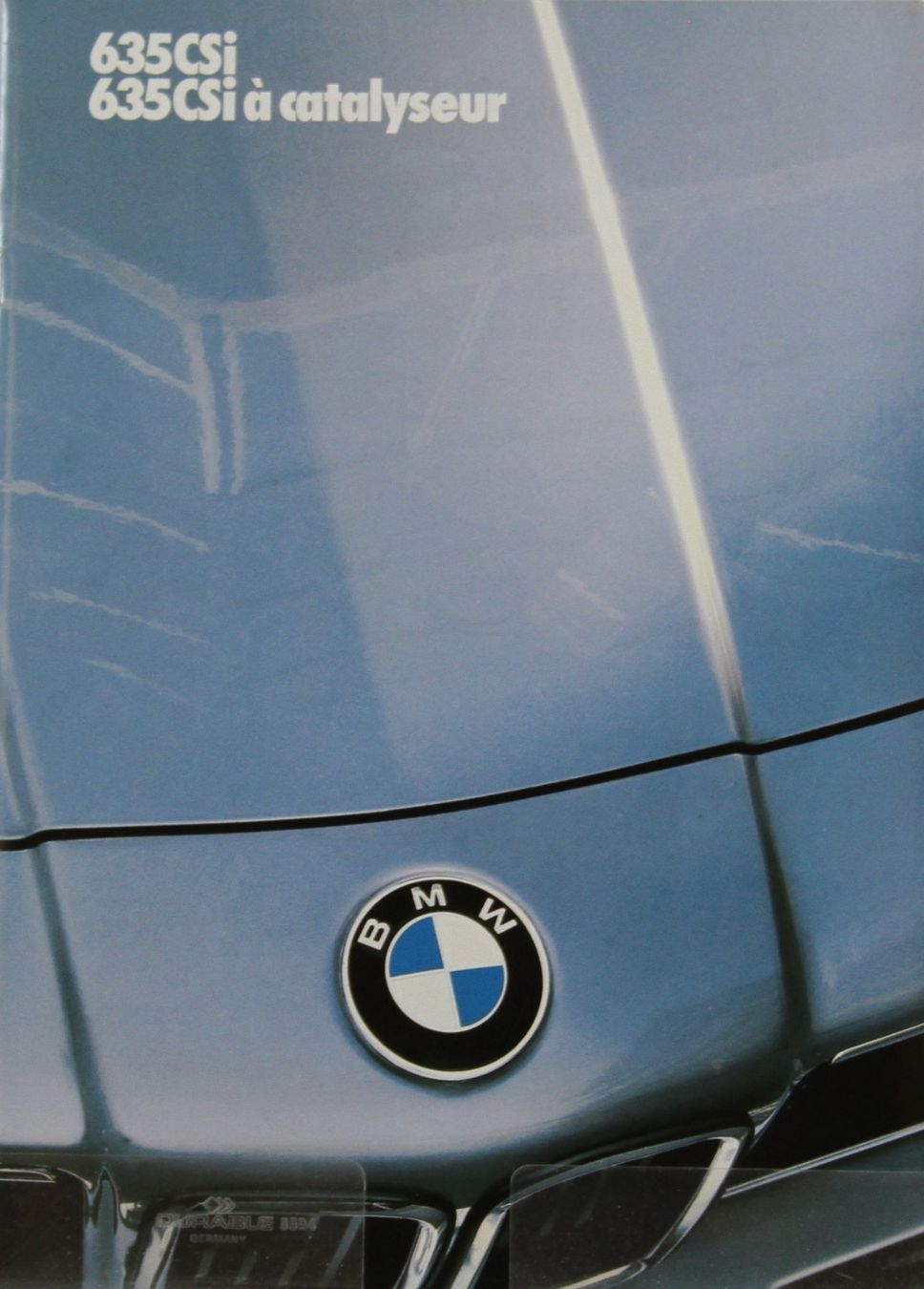 BMW Dokumente: PROSPEKT | BMW- 635CSi - 635CSi KAT - TYP E24   | AB 01.1986 – Gebraucht aus Unterägeri von Isha04