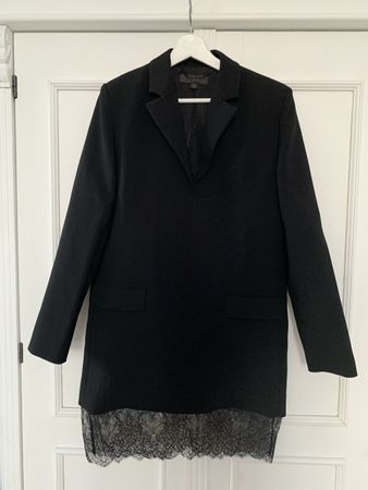 Zara Blazer Kleid Gr M mit  Spitze- Top Zustand