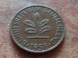 DEUTSCHLAND 2 Pfennig 1958