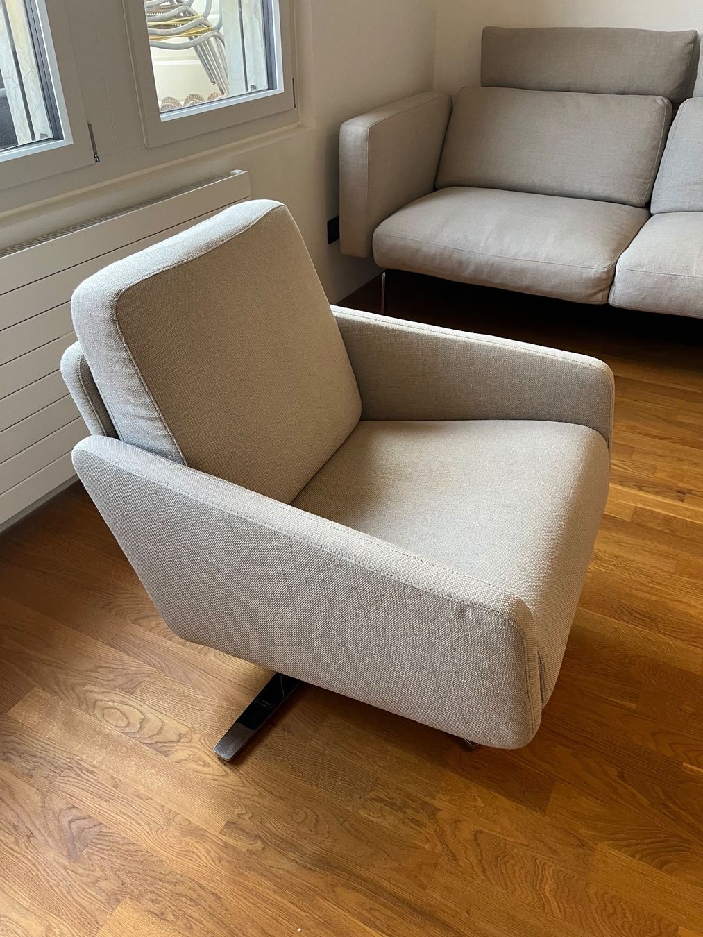 Intertime Fauteuils: Sessel Intertime Nano Stoff hellbeige – D'occasion à Zürich par Riri20 1