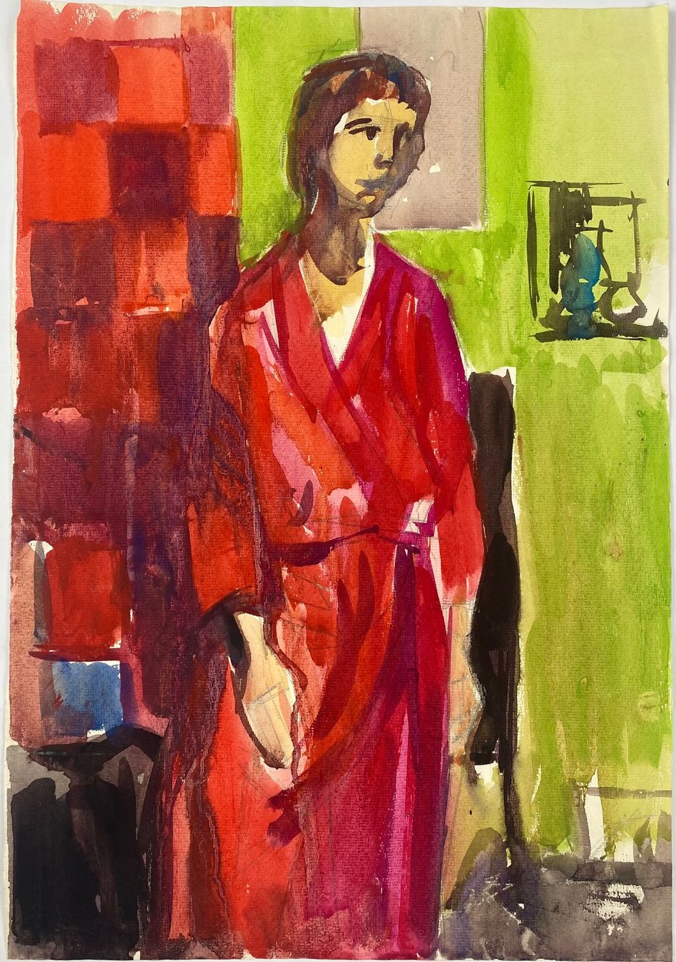 Dipinti: Hans Rohner - Bildnis einer Frau III – Usato da Basel venduto da bigmbh