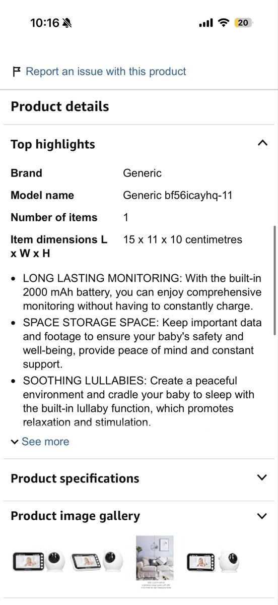 Babyphones: Babyphone Kamera Weiss  – Gebraucht aus Dotzigen von White_Warrior 6