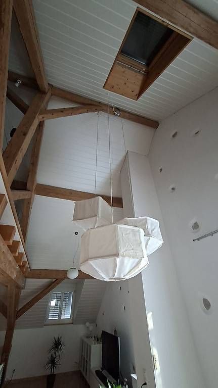 Lampade: Ensemble de 2 suspensions design wn tissu écru  – Usato da Pampigny venduto da Ocin79 1